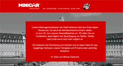 Desktop Screenshot of minicar-karlsruhe.de