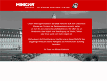 Tablet Screenshot of minicar-karlsruhe.de